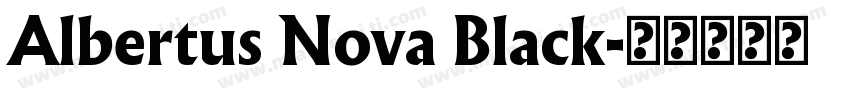 Albertus Nova Black字体转换